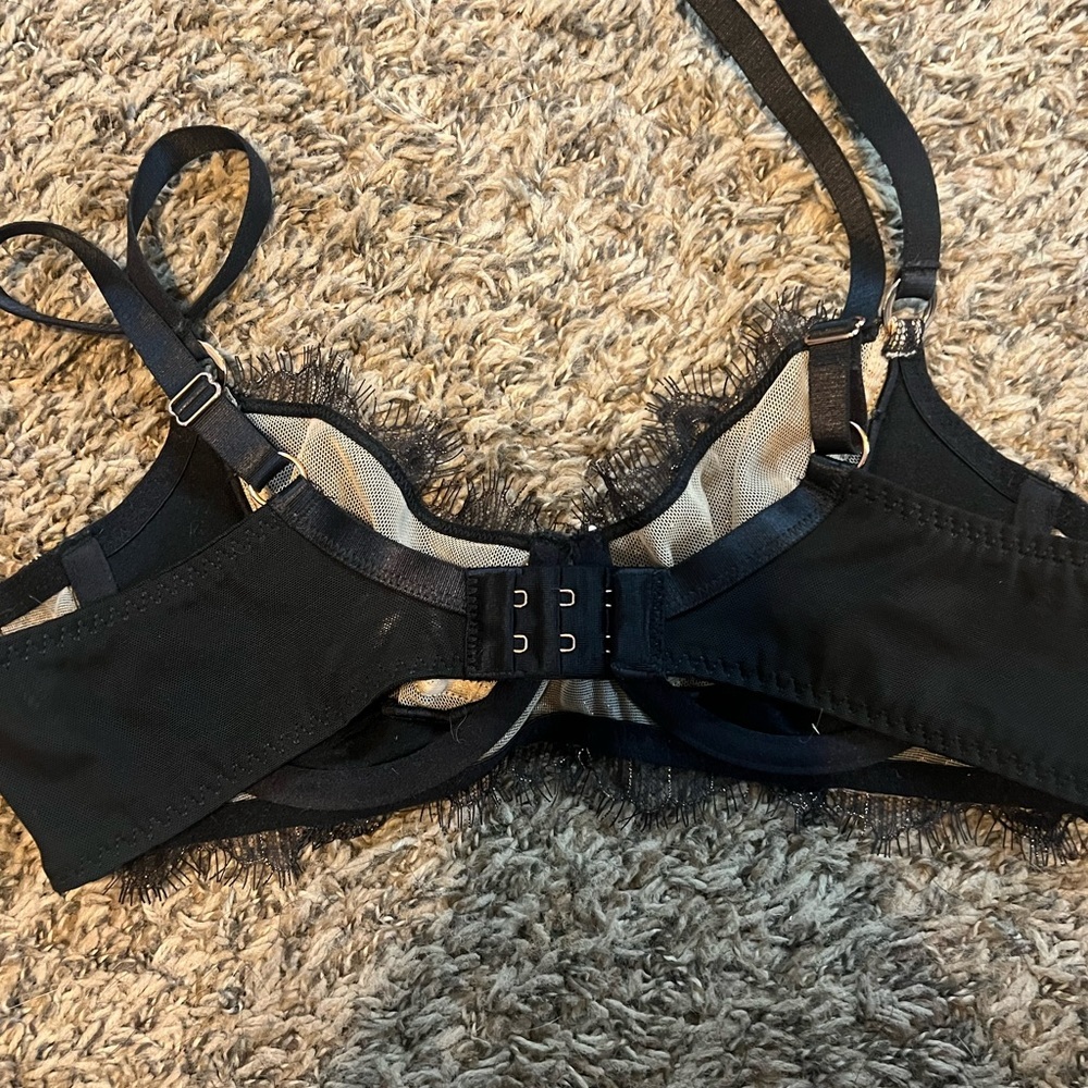 Sofia Vergara Intimates black lace bralette unlined size 34B - Picture 5 of 6